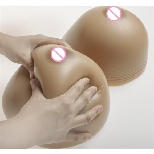 5000g/pair Silicone Breast Forms Drag Queen Huge False Tits Crossdresser Breast Enhancers Huge Cup Silicone Boobs Classic Round