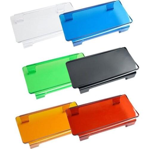 6 inch 8 inch Snap On Dust Proof Protective Cover for 7" 12" 32" 42" 50" 52" 54" led light bar Amber Black Clear Red Blue Green