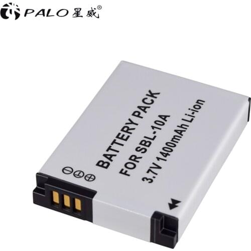 PALO 1400mAh SLB-10A SLB 10A SLB10A Camera Battery For SAMSUNG HMX-U10 HMX-U100 SL720 SL310W SL820 HZ15W HZ10W ES60