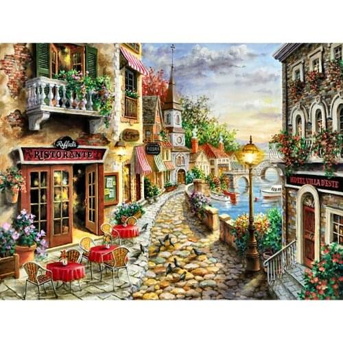 Diamond Painting City Landscape Diamond Embroidery Scenery Handicraft Full Square New Arrival Home Decor