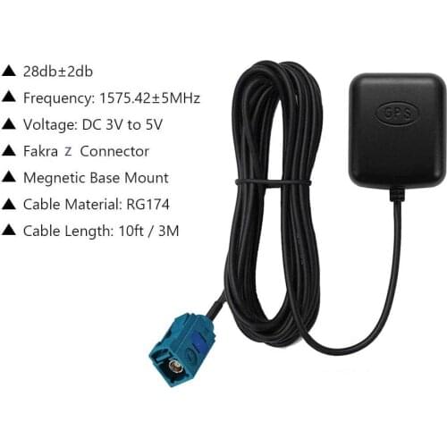 Car GPS Antenna Fakra RNS Cable