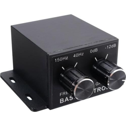 Replacement Car Amplifier Bass Controller RCA Gain Level Volume Equalizer for Most of Automobiles Audio Amplifier Accessories