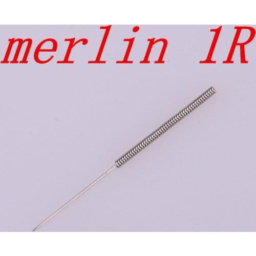 Free shipping 50 pieces and tips for 1 Prong Round Permanent Makeup Tattoo Needle of Merlin Machine