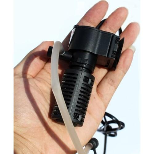 Cheap Mini Pump for Aquarium Filter, 2W pump for sponge filtering + Water Flow+Air Increase, low price filter pump for fish tank