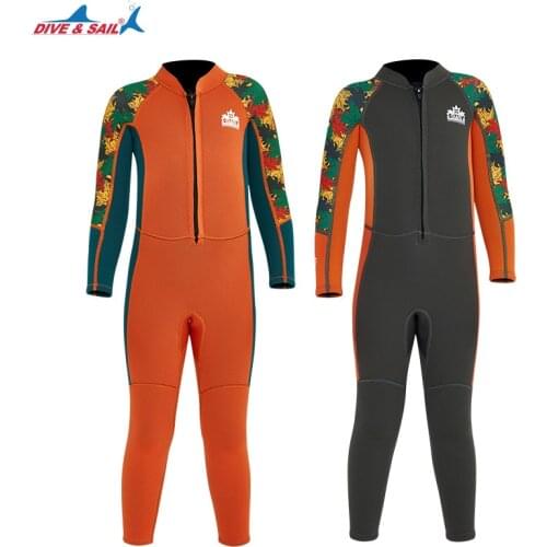 Kids/Youth Wetsuit 2mm Neoprene Wetsuit Suit Back Zipper Spring Snorkeling Surfing Swimming Diving Jellyfish Suit Boy
