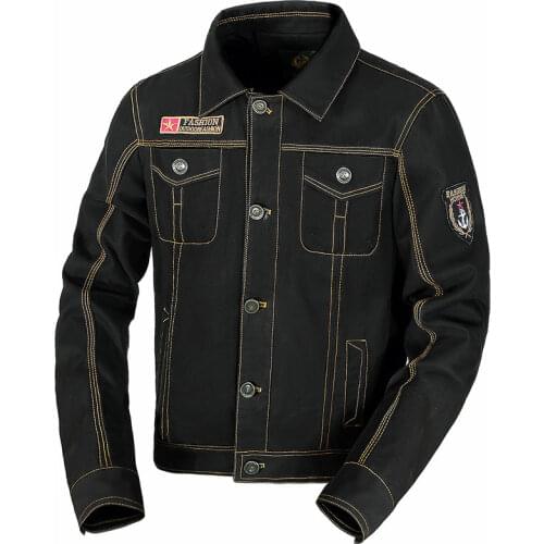 Cotton Washed Casual Mens Jacket Military Epaulettes Oversized Coat Embroidered Youth Multi-pocket Tooling Winter Jacket Men