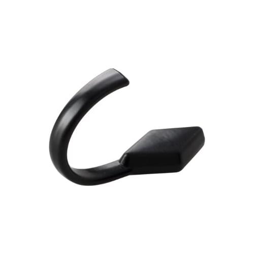 Hardware accessories Simple black wall coat hook single hook door back coat style clothes hook