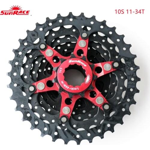 SunRace Road Bike Cassette 10Speed Bicycle Freewheel 11-34T Road Bicycle Cassettes Flywheel Part