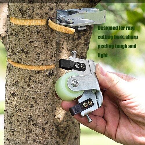 Fruit Tree Ring Stripping Knife Garden Fruit Tree Scissors Wood Cutter Tool Bark Stripping Peeling Girdling Cutter Pruning Tool