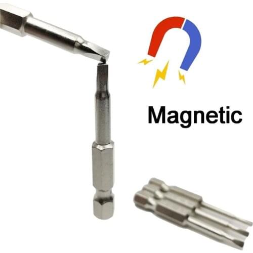 M89B Magnetic Triangle Head Screwdriver Bits 50mm S2 Steel Triangular Tip Screw Driver Bit 1/4 Hex Shank Triangle Screwdriver
