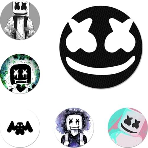 Marshmello Printing Drawing Icons Pins Badge Decoration Brooches Metal Badges For Backpack Decoration 58mm