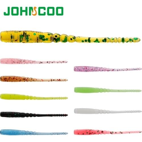 12pcs/Set 45mm 0.2g Ajing Soft Fishing Lure LURKER Rockfish Swimbaits Jig Lure Wobber Worm Bait