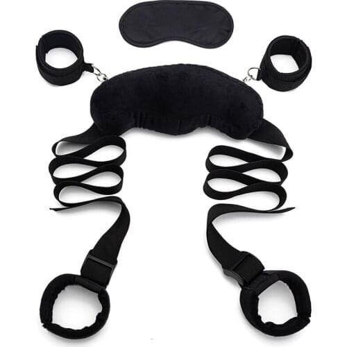 Nylon Sex Handcuffs BDSM Bondage Erotic Under Bed SM Restraint Strap System Sex toys for couples Mask Ankle Cuffs Adults games