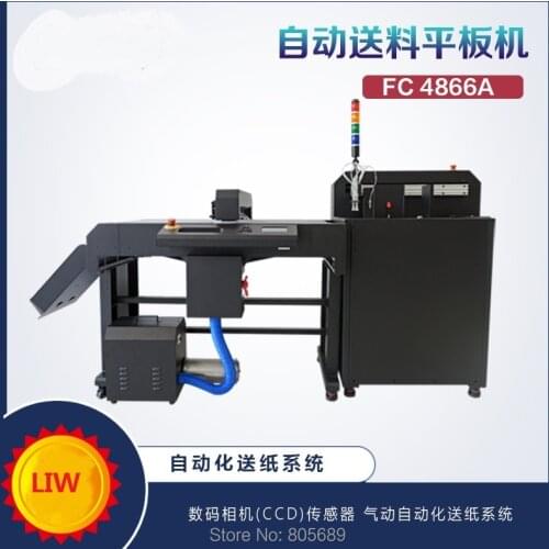 2020 new CNC sticker cutting machine vinyl Auto feeding Flatbed cutter free shipping