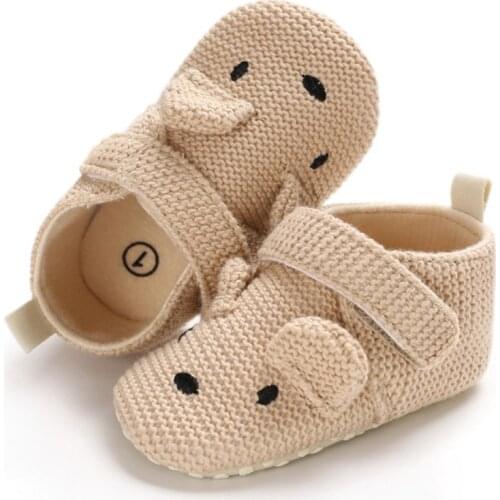 Baby Girls Shoes First Walkers Newborn Baby Cotton knitting Soft Boy Girl Fringe Soft Soled Non-slip Footwear Shoes