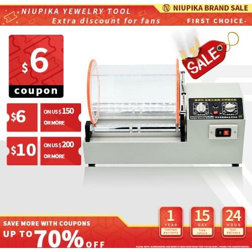 KT-1320 Barrel Polishing Machine Four-Speed Adjustment Work Timing Coin Cleaning and Large Jewelry Polishing Equipment