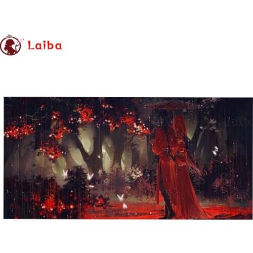 Full Square Diamond Painting Hot cartoon art, blessed by heavenly officials Mosaic Needlework Picture Diamond Sale Home Decor