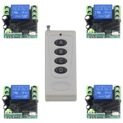 Practical DC 12V 10A 433MHZ Relay Wireless remote Switch for Entrance Guard System interruptor SKU: 5389