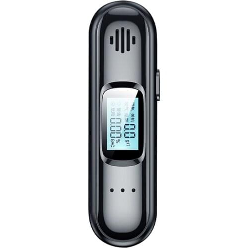 Professional Alkoholtester Tester Portable Tester with Semiconductor Sensor and Digital Blu-Ray LED Screen Indicator