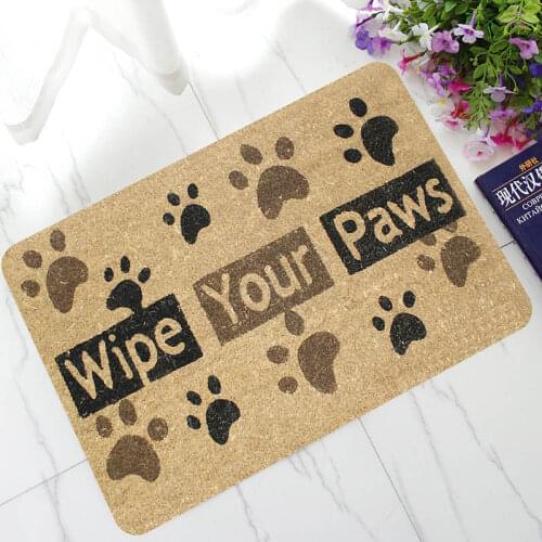 Wipe Your Paws Doormats Anti-Slip Rubber Welcome Mats for Entrance Absorbent Kitchen Floor Mat Bathroom Toilet Area Rugs Tapetes