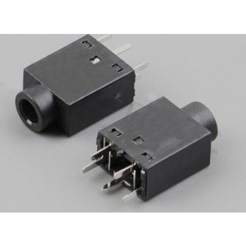 3.5 headphone power socket 5 feet pin 1 fixed foot 3.5MM socket female seat 10pcs