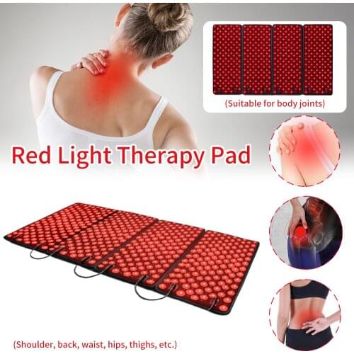 660/880nm Red & Infrared Light Therapy Device Lower Back Neck Nerve Pain Relief Full Body Care Muscle Recover at Home
