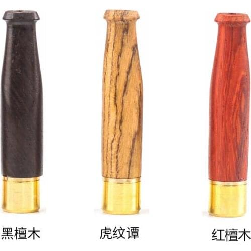 1p RANDOM color Solid Wood Filter Pipe For Women Cigarette Pipes Removable Cycle Cleaning Portable Cigarette Mouthpiece Holder
