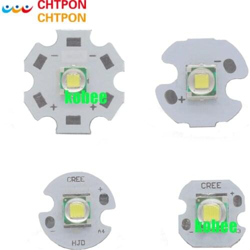 1 PCS CREE XML XM-L T6 LED U2 10W WHITE High Power LED Emitter with 12mm 14mm 16mm 20mm PCB for DIY