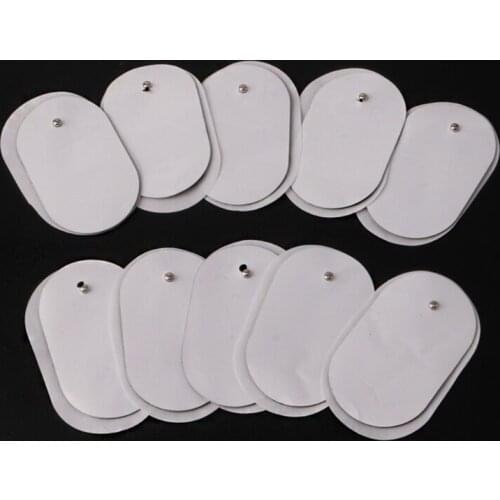 10Pcs Silicone Gel Tens Units Electrode Replacement Pads For Massagers Practical