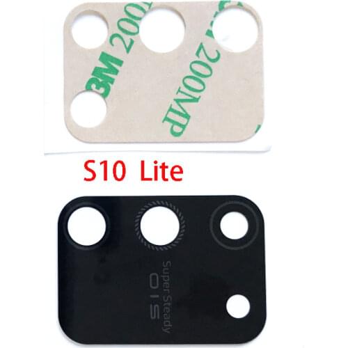 100pcs For Samsung Galaxy Note 8 9 Note 10 S7 Edge S8 S9 S10 Plus S10E Lite S20 Ultra Back Rear Camera Glass Lens Cover Adhesive