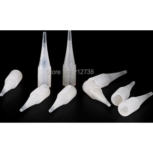 1000Pcs/Bag Small Size Tattoo Needle Tips 1RL Long Needle Nipples Caps For Permanent Makeup Machine Free Shipping