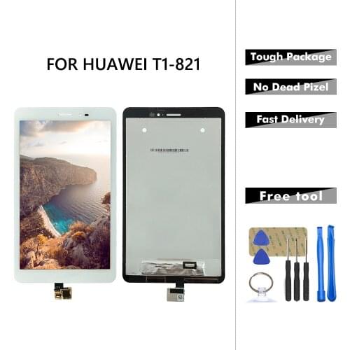 AAA For HUAWEI MediaPad T1 8.0 Pro 4G LCD Display With Touch Screen Panel Digitizer T1-821L T1-821W Lcd T1-823L Assemvbly