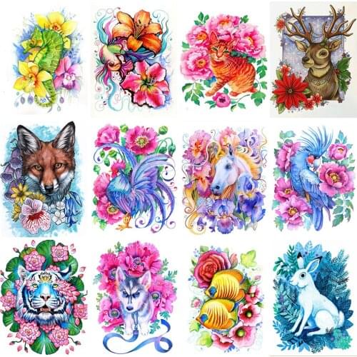 Diamond Painting Animal Tiger 5D DIY Full Diamond Embroidery Mosaic Paintings Dog Cat Unicorn Animals Picture Wall Decor Art