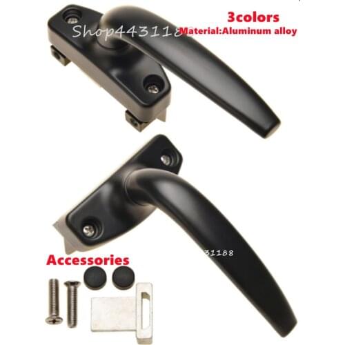 Anti-oxidation Aluminum Alloy Window Left / Right Hand Locking Handles Grips Solid Window Handle Door and Window Lock