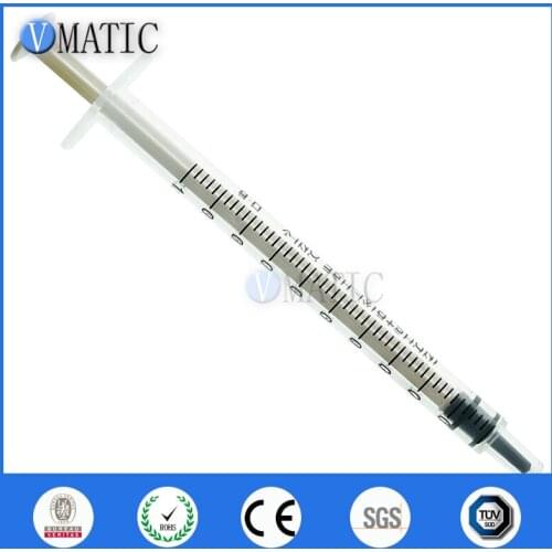 Free Shipping Non Sterilized 100Pcs 1ml/cc Plastic Glue Dispensing Liquid Syringe