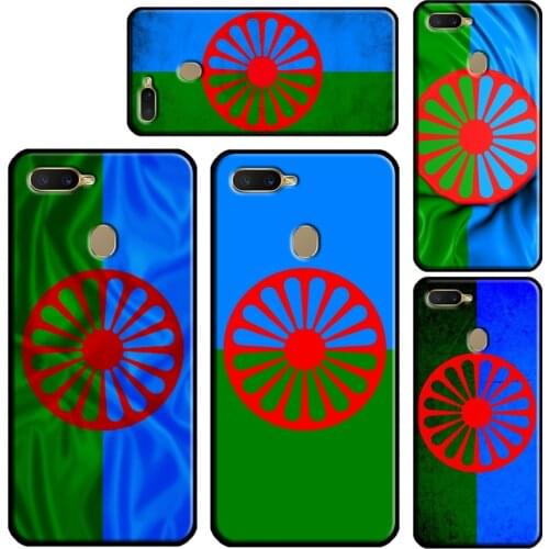 Gypsy Romani Roma Flag For OPPO A5S A3S A83 A1K A52 A72 A31 A53 A9 A5 2020 Find X3 Pro F5 F7 A15 A91 Case Cover
