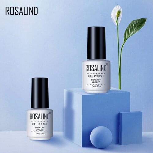 Rosalind 7ML Nail Polish Semi Permanent Gel Polishing Base Finish Paint Gel Polishing can soak nail polish