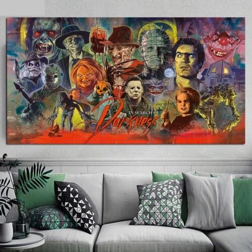 80s horror Movies 5D DIY Diamond Painting Embroidery Search of Darkness 3D Full Square Diamond Art Mosaic Cross Stitch Kits I147