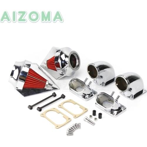 Billet Aluminum Motorcycle Dual Spike Air Intake Cleaner Filter Kit For Suzuki Boulevard M109 M109R 2006-2012 Intruder VZR 1800