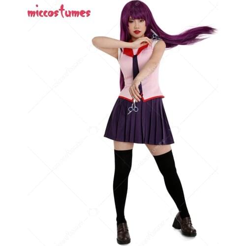 Hitagi Senjougahara Cosplay Costume Summer School Uniform Set
