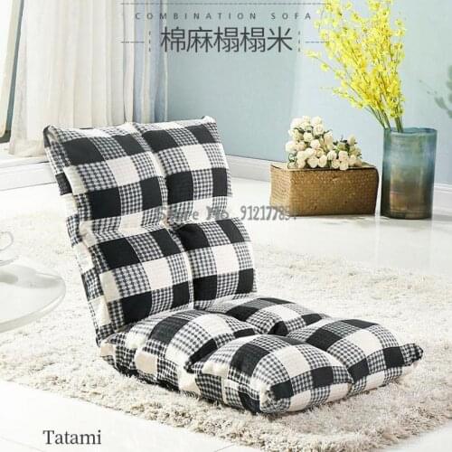 Japanese-style lazy sofa tatami chair balcony bay window chair bedroom dormitory bed back chair floor small sofa