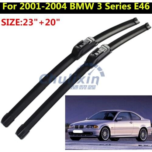 Car Windshield Wiper blades for 2001-2004 BMW 3 Series E46 23"+20" fit standard J hook wiper arms only