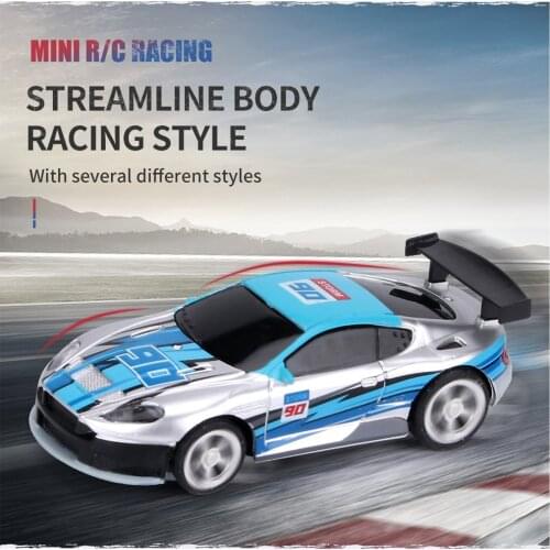 1/58 Remote Control Car 4CH Mini Coke Cans Battery Operated Racing Car APP Dual Mode Drift-Buggy RC Gift For Children Kids