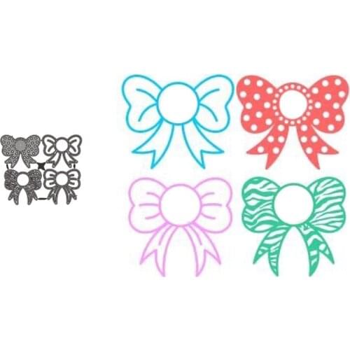 Metal Cutting Dies Bow Stencil Template For DIY Scrapbooking Embossing Paper Cards Album Making Decorative Craft Dies Cut