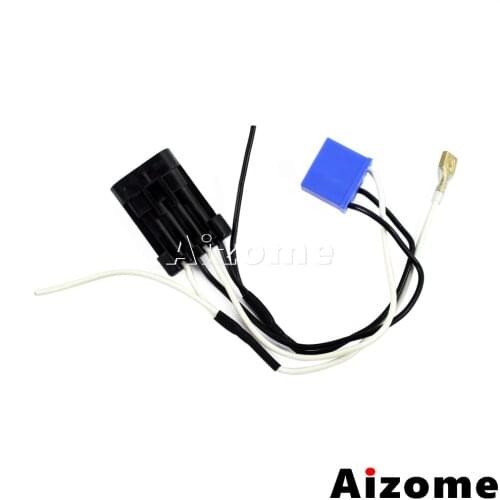 Motorcycle 7" LED Headlight H4 Wire Harness Adapter 5-3/4" Headlamp Head Light Wire Plug For Harley Touring Trike 2014+ Models