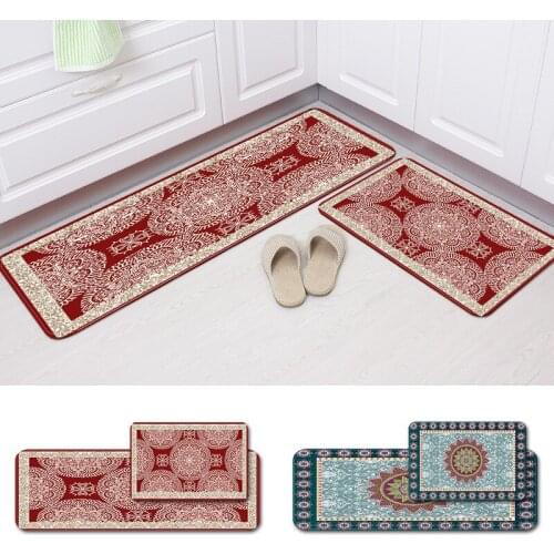 Zeegle Home Decor Kitcken Carpet Set Pattern Peinting Living Room Carpets Soft Outdoor Carpets Anti-slip Floor Mats for Bedroom