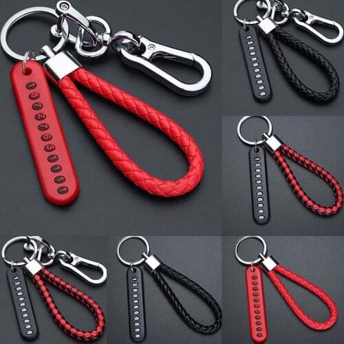 2020 New Stylish Leather Phone Car Key Ring Car Car Key Ring