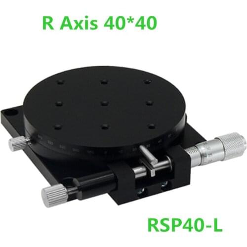 R Axis Precision type Manual Rotating Platform Sliding stage Precision Bearing Linear Stage Load 9.8N 40mm RSP40-L