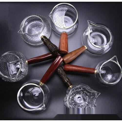 Japanese style glass teapot with wooden handle cooking teapot hand heat resistant glass teapot hammer glass transparent teapot