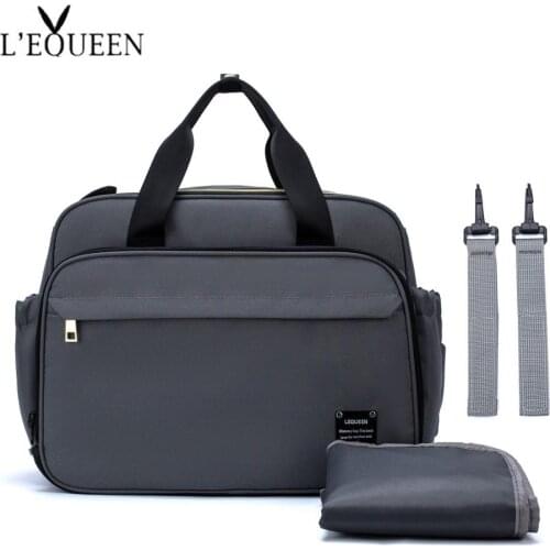 15*11.5*7 inchs Lequeen Diaper Bag Messenger bag Maternal Backpack Multifunctional Baby Crib Stroller Bag Baby Sleeping Bed